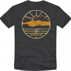 Quiksilver Men's Low Rising Mod T-Shirt For Men Charcoal Heather