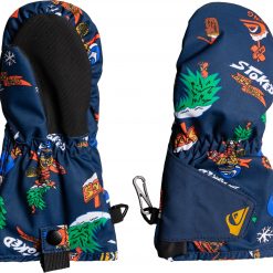 Quiksilver Quicksilver Boy's 2-7 Indie Snowboard/Ski Mittens For Boys' Insignia Blue