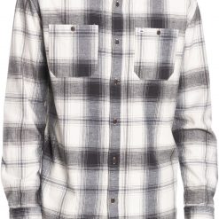 Quiksilver Causey Stretch Long Sleeve T-Shirt For Men Antique White Sandstell