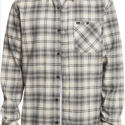 Quiksilver Men's Hatton Long Sleeve Flannel For Men Iron Gate Hatton