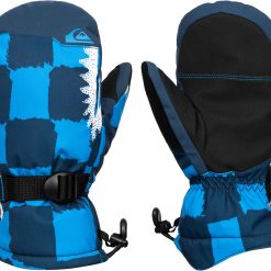 Quiksilver Quicksilver Boy's 8-16 Mission Snowboard/Ski Gloves For Boys' French Blue Retro Quik