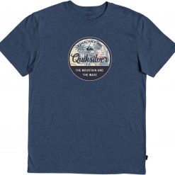 Quiksilver Men's Circle Script Short Sleeve T-Shirt For Men Medium Grey Heather