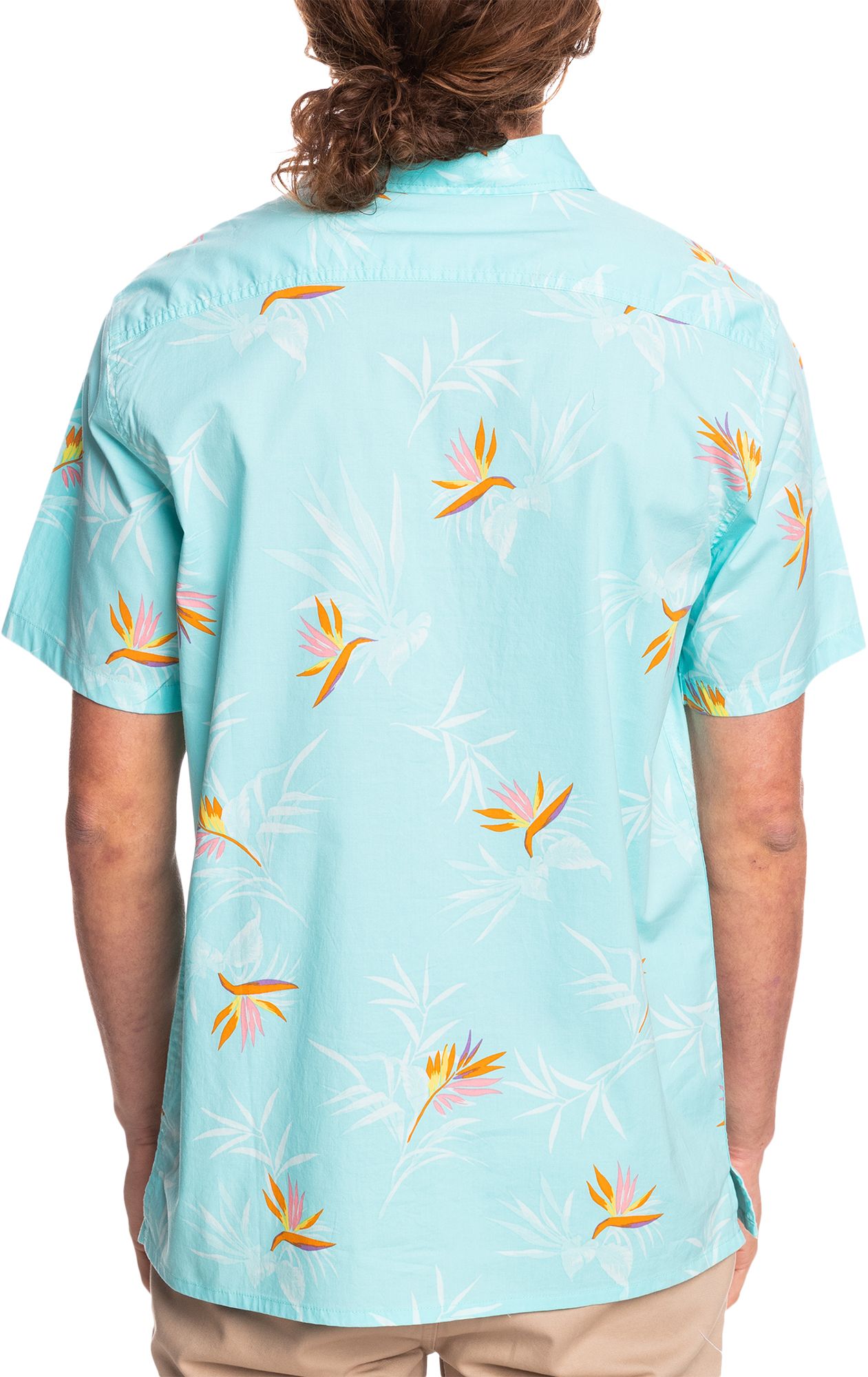 Quiksilver Men's Offline Stretch Woven Short Sleeve T-Shirt For Men Angel Blue Offline Strtch 5 Quiksilver Men's Offline Stretch Woven Short Sleeve T-Shirt For Men Angel Blue Offline Strtch - Image 3