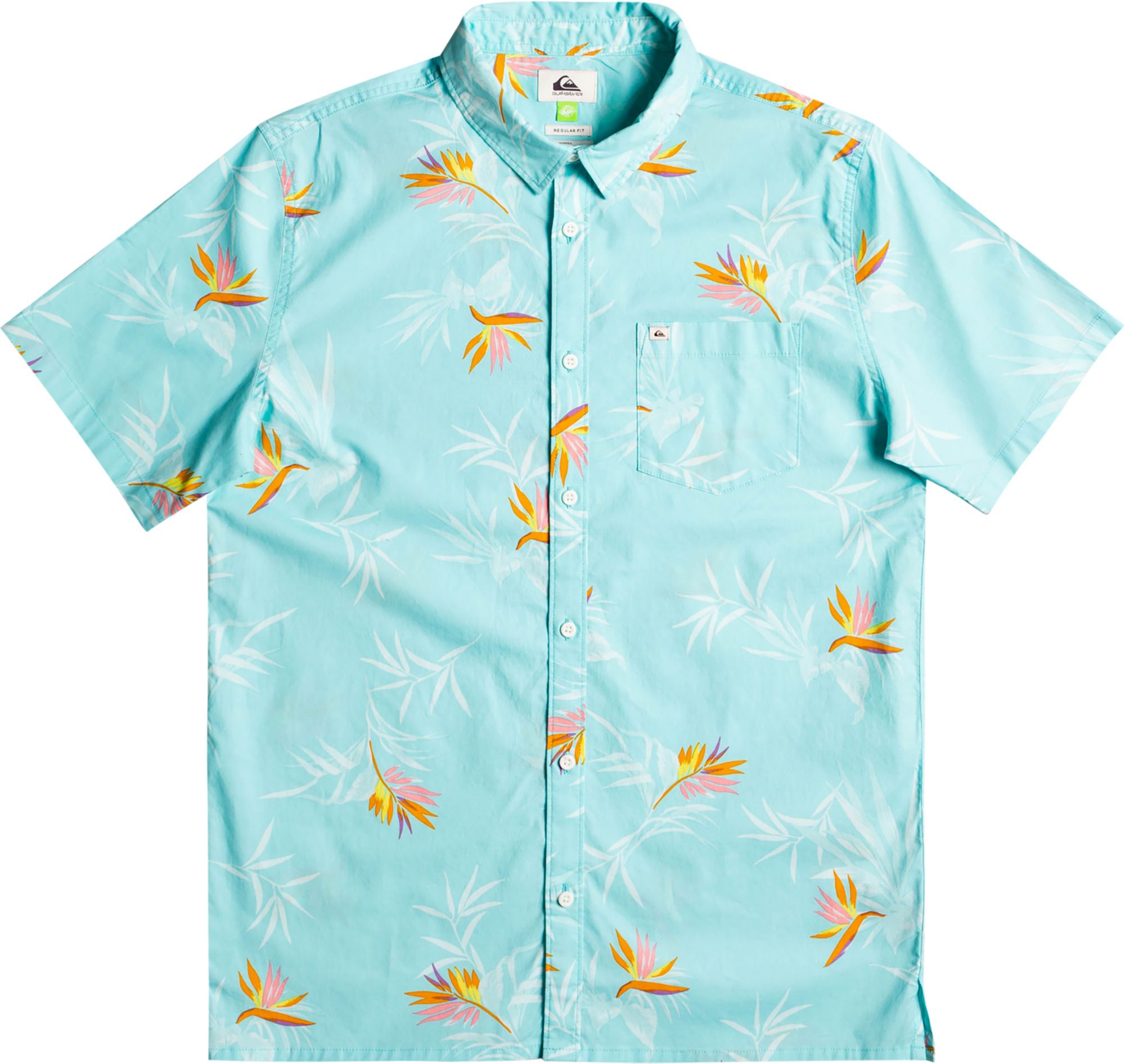 Quiksilver Men's Offline Stretch Woven Short Sleeve T-Shirt For Men Angel Blue Offline Strtch 6 Quiksilver Men's Offline Stretch Woven Short Sleeve T-Shirt For Men Angel Blue Offline Strtch - Image 4