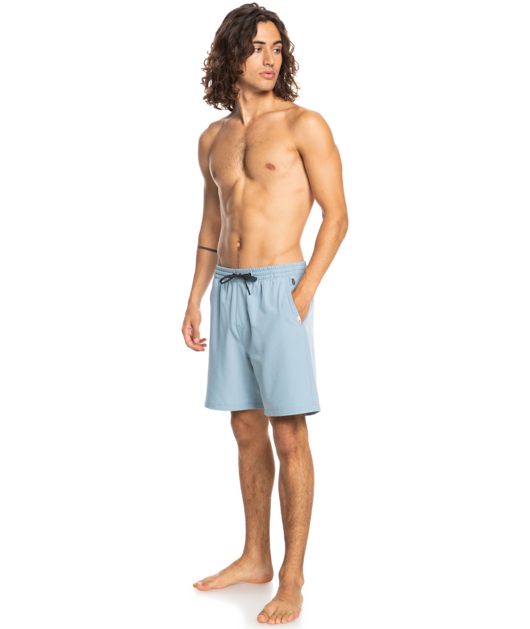 Quiksilver Men's Ocean Elastic Amphibian 18" Shorts For Men Black 4 Quiksilver Men's Ocean Elastic Amphibian 18" Shorts For Men Black - Image 2