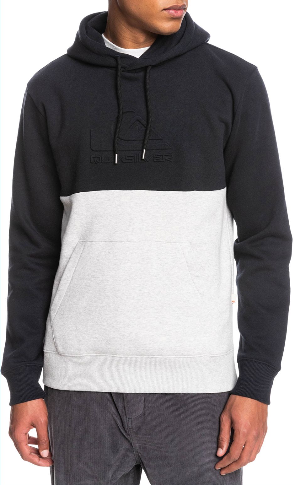 Quiksilver Men's Emboss Fleece Hoodie For Men Black 2 Quiksilver Men's Emboss Fleece Hoodie For Men Black