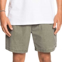 Quiksilver Men's Taxer 17" Elastic Waist Shorts For Men Kalamata