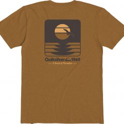 Quiksilver Men's Sunset Now Mod Short Sleeve T-Shirt For Men Adobe Heather