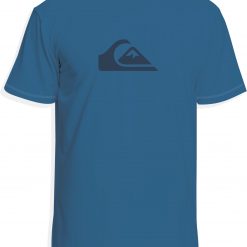 Quiksilver Men's Solid Streak Short Sleeve Rashguard For Men Black