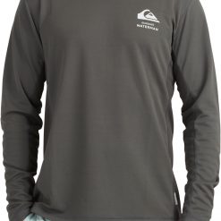 Quiksilver Men's Bamboo Check Long Sleeve T-shirt For Men Dark Shadow