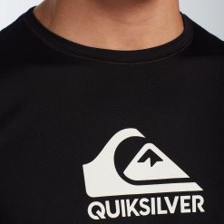 Quiksilver Men's Solid Streak Short Sleeve Rash Guard For Men Black -Quiksilver sale2022 unnamed file 344