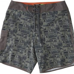 Quiksilver Men's Waterman Four Door Board Shorts For Men Four Leaf Clover