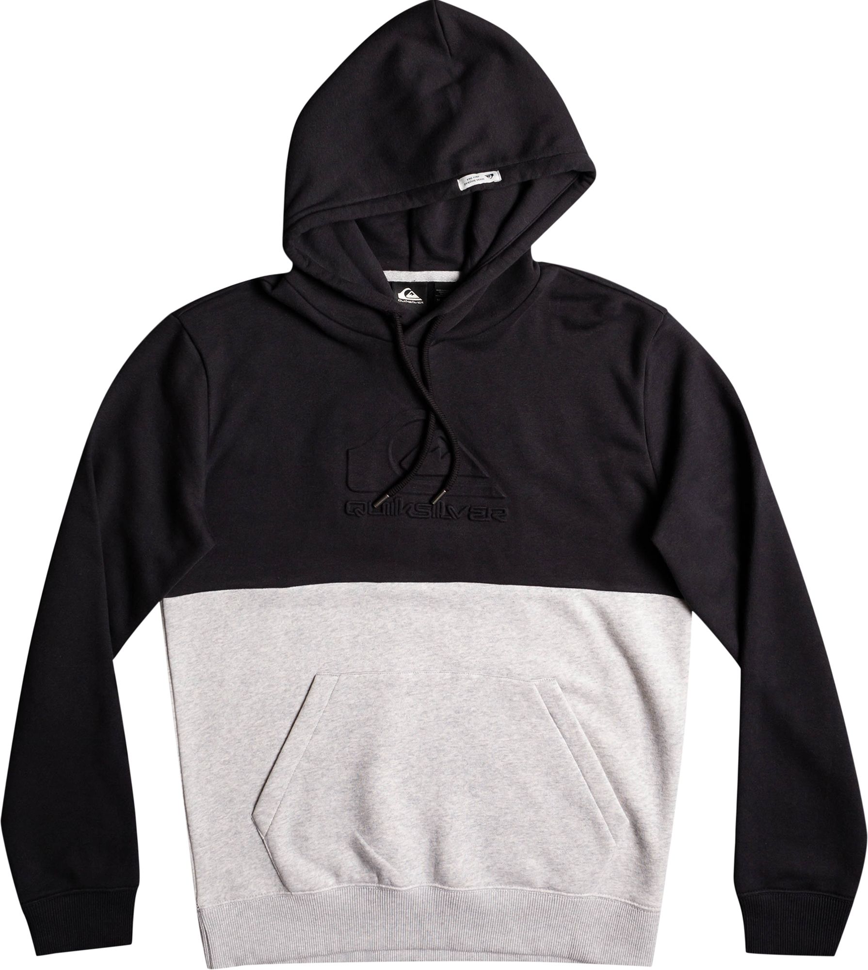 Quiksilver Men's Emboss Fleece Hoodie For Men Black 8 Quiksilver Men's Emboss Fleece Hoodie For Men Black - Image 7