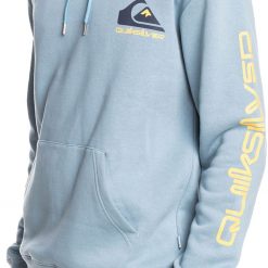 Quiksilver Men's Omni Logo Fleece Pullover Hoodie For Men Ashley Blue -Quiksilver sale2022 unnamed file 371