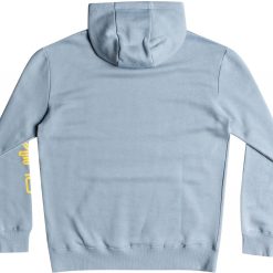 Quiksilver Men's Omni Logo Fleece Pullover Hoodie For Men Ashley Blue -Quiksilver sale2022 unnamed file 374