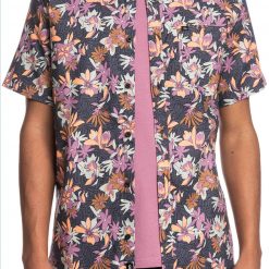 Quiksilver Men's Sunday Stroll Stretch Woven T-Shirt For Men Dusty Orchid Sunday Strll