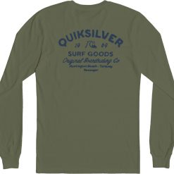 Quiksilver Men's Closed Caption Long Sleeve T-Shirt For Men Four Leaf Clover