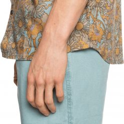 Quiksilver Men's Earthly Delights Stretch Short Sleeve Shirt For Men Citadel -Quiksilver sale2022 unnamed file 392