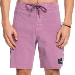 Quiksilver Men's Original Arch Washed 18" Board Shorts For Men Dusty Orchid