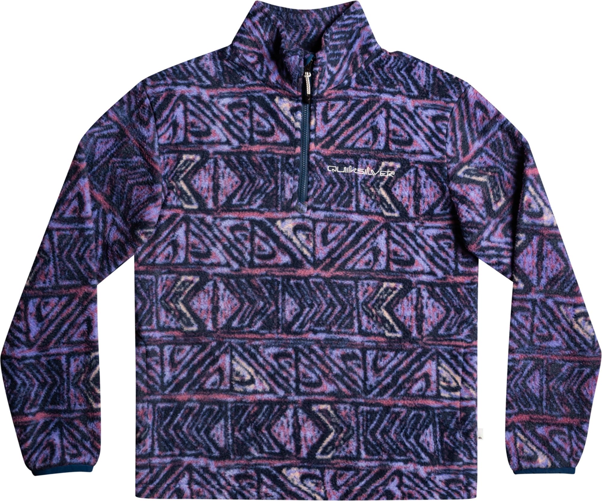 Quiksilver Men's Clean Coasts ¼ Zip Print Fleece For Men Dusty Orchid Heritageo 9 Quiksilver Men's Clean Coasts ¼ Zip Print Fleece For Men Dusty Orchid Heritageo - Image 7