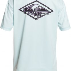 Quiksilver Boys' Mix Short Sleeve UPF 50 Surf T-Shirt For Boys' Blue Grey
