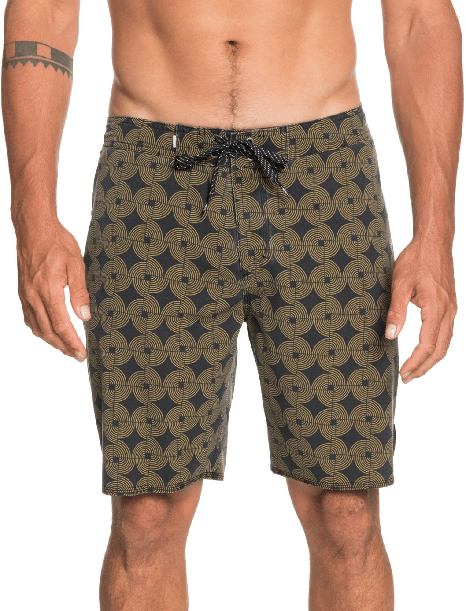 Quiksilver Men's Highline Threads & Fins 19" Board Shorts For Men Dull Gold 3 Quiksilver Men's Highline Threads & Fins 19" Board Shorts For Men Dull Gold