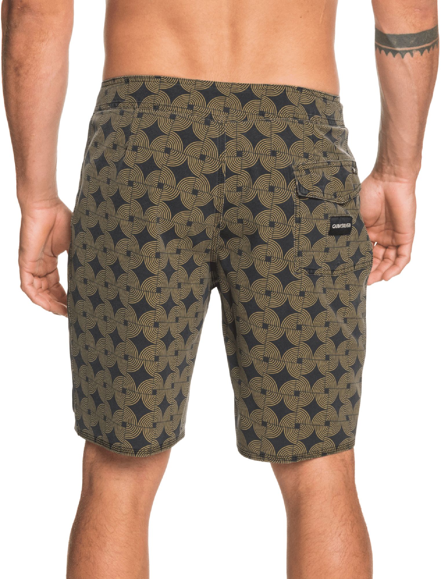 Quiksilver Men's Highline Threads & Fins 19" Board Shorts For Men Dull Gold 5 Quiksilver Men's Highline Threads & Fins 19" Board Shorts For Men Dull Gold - Image 3