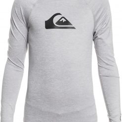 Quiksilver Boys' All Time Long Sleeve Rashguard For Boys' White