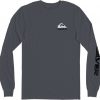 Quiksilver Men's Omni Logo MU1 Long Sleeve Shirt For Men White -Quiksilver sale2022 unnamed file 454
