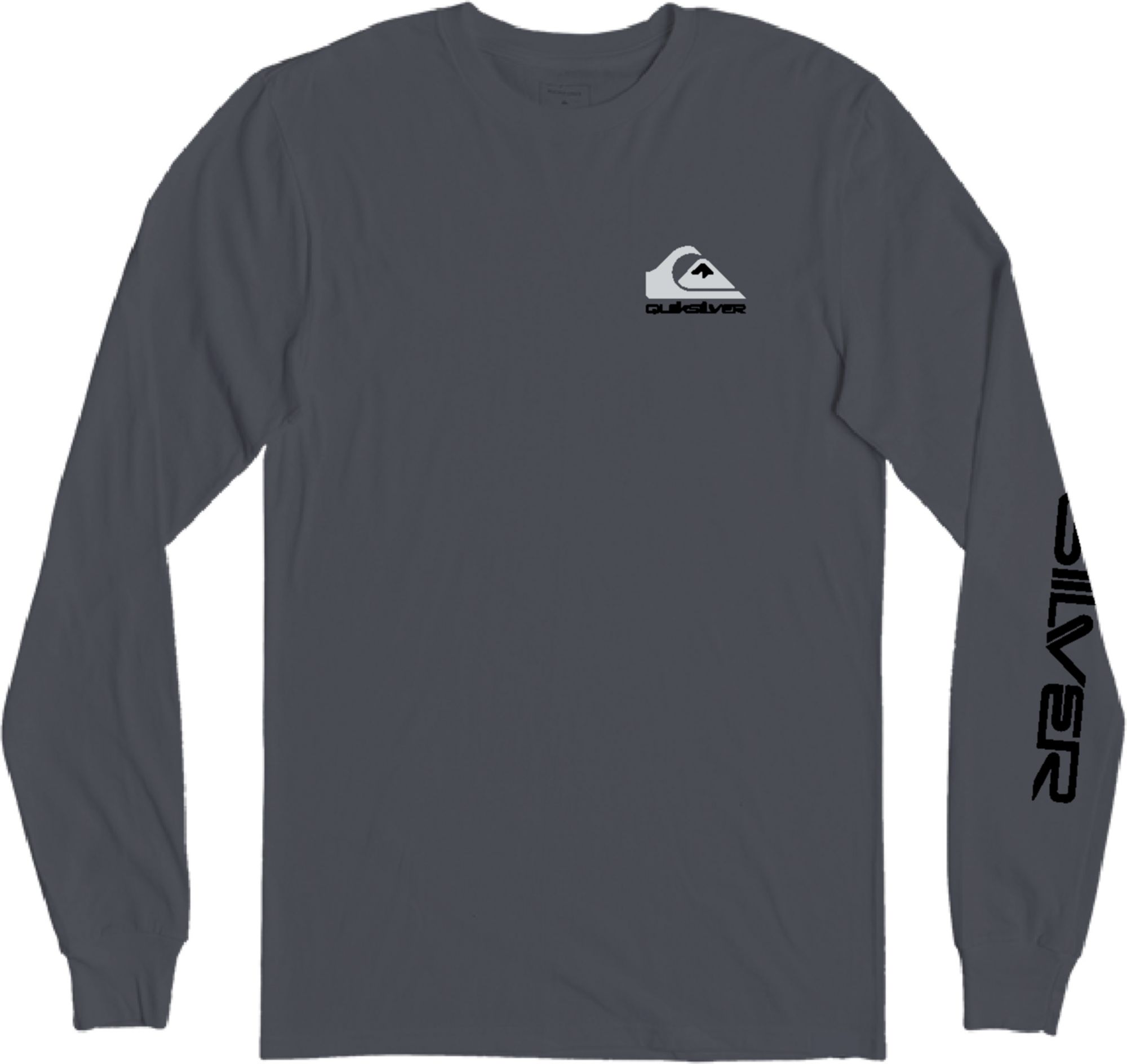 Quiksilver Men's Omni Logo MU1 Long Sleeve Shirt For Men White 3 Quiksilver Men's Omni Logo MU1 Long Sleeve Shirt For Men White