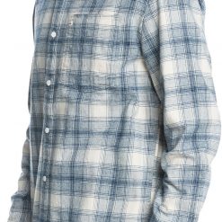 Quiksilver Men's Ganaway Stretch Flannel Long Sleeve Shirt For Men Insignia Blue Ganaway -Quiksilver sale2022 unnamed file 458