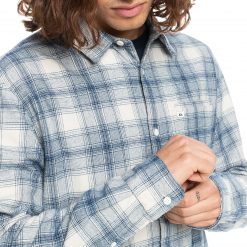 Quiksilver Men's Ganaway Stretch Flannel Long Sleeve Shirt For Men Insignia Blue Ganaway -Quiksilver sale2022 unnamed file 460