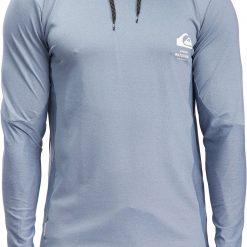 Quiksilver Men's Waterman Angler Hooded Long Sleeve Rashguard For Men Ensign Blue