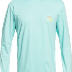 Quiksilver Men's Dredge UPF 50 Hooded Long Sleeve Shirt For Men Sleet Heather