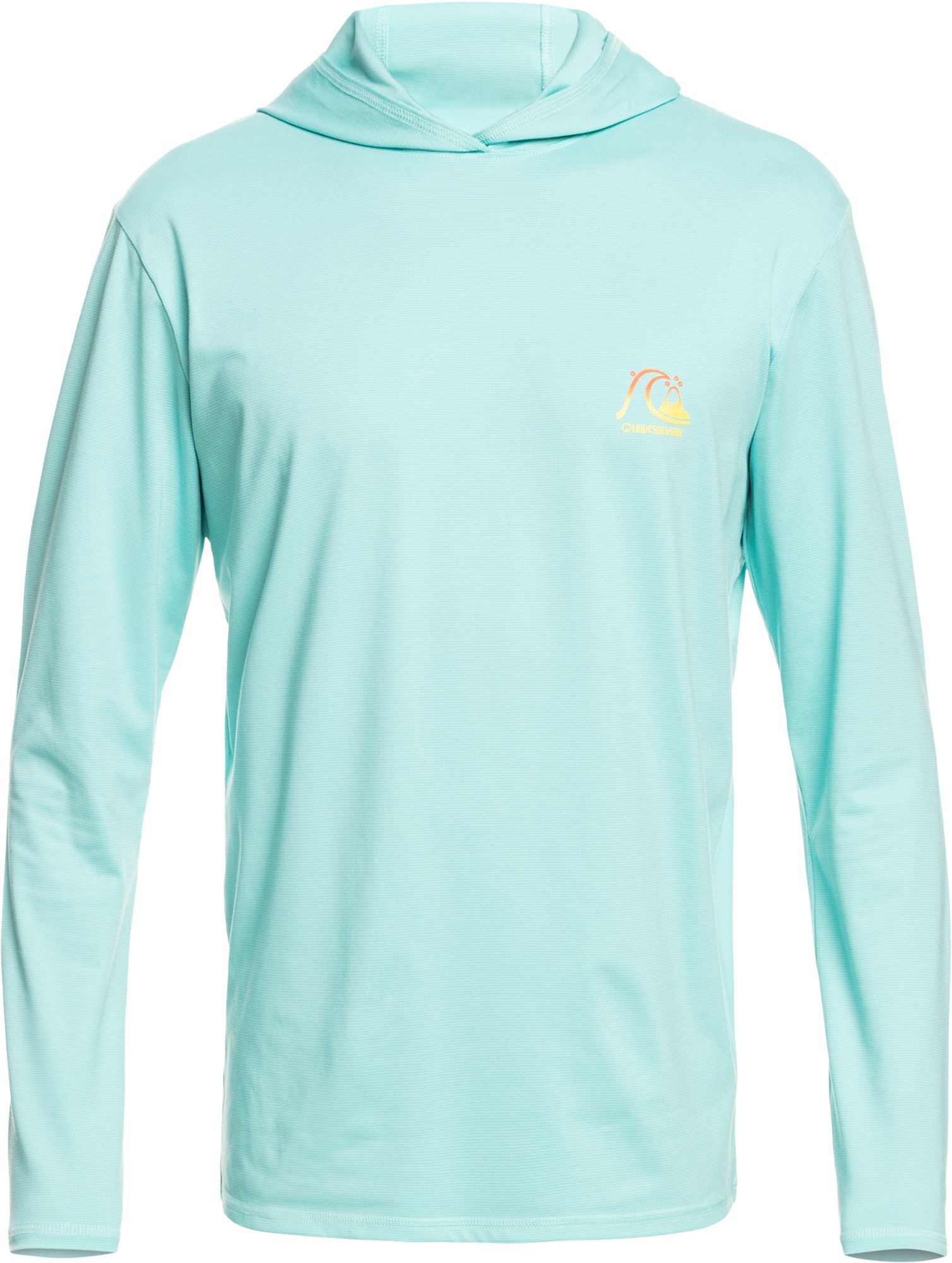 Quiksilver Men's Dredge UPF 50 Hooded Long Sleeve Shirt For Men Sleet Heather 3 Quiksilver Men's Dredge UPF 50 Hooded Long Sleeve Shirt For Men Sleet Heather