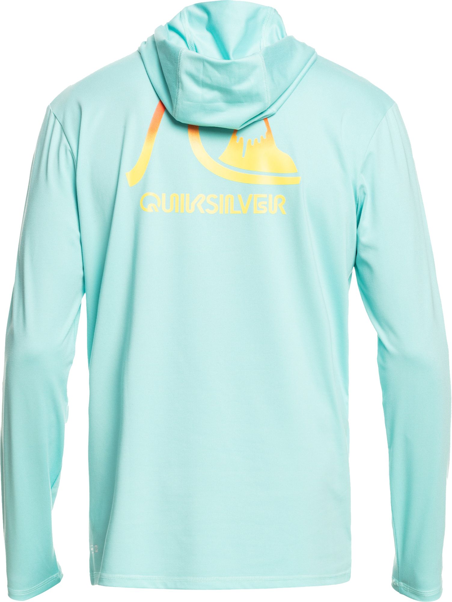 Quiksilver Men's Dredge UPF 50 Hooded Long Sleeve Shirt For Men Sleet Heather 4 Quiksilver Men's Dredge UPF 50 Hooded Long Sleeve Shirt For Men Sleet Heather - Image 2