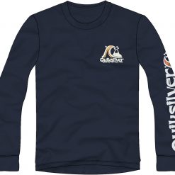 Quiksilver Men's Rolling Circle MU1 Long Sleeve Shirt For Men Navy Blazer