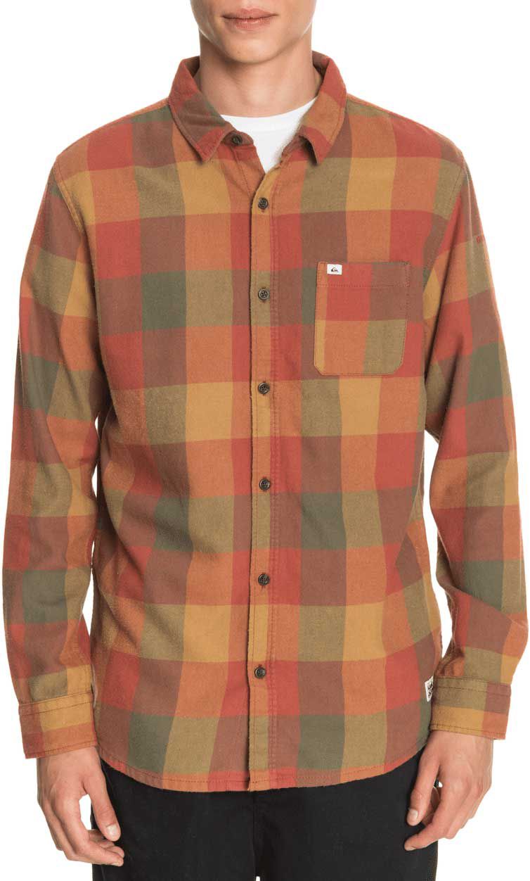 Quiksilver Men's Motherfly Flannel For Men Henna 3 Quiksilver Men's Motherfly Flannel For Men Henna