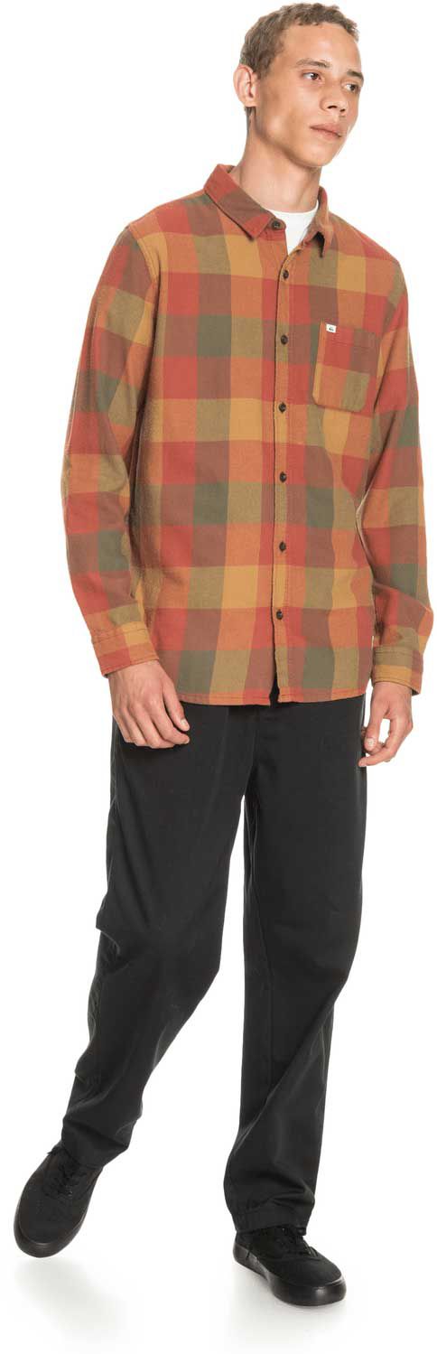 Quiksilver Men's Motherfly Flannel For Men Henna 4 Quiksilver Men's Motherfly Flannel For Men Henna - Image 2