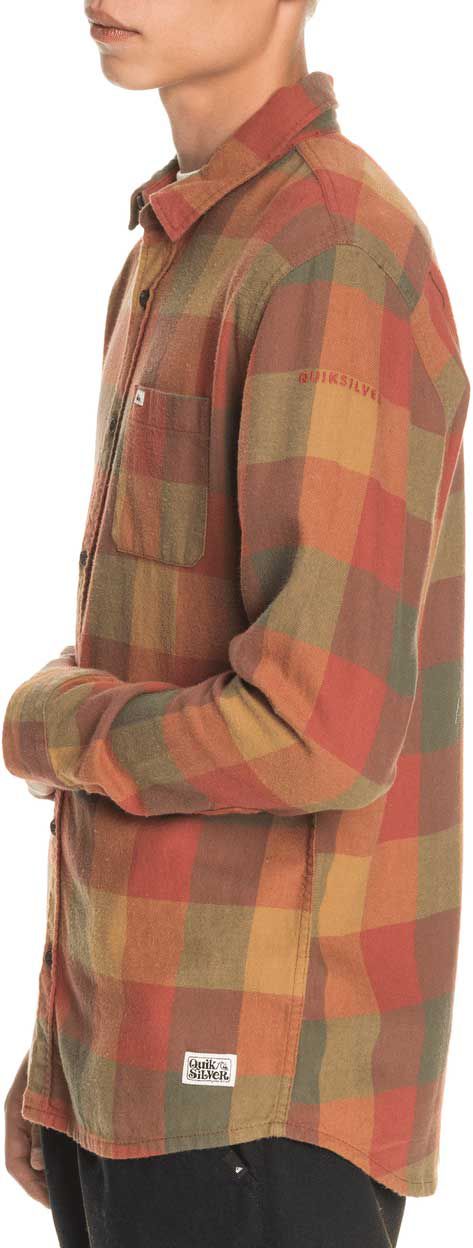 Quiksilver Men's Motherfly Flannel For Men Henna 6 Quiksilver Men's Motherfly Flannel For Men Henna - Image 4