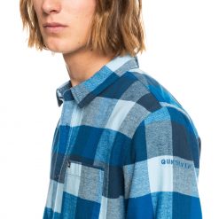 Quiksilver Men's Motherfly Flannel For Men Airy Blue -Quiksilver sale2022 unnamed file 556