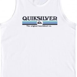 Quiksilver Men's Lined Up Tank Top For Boys' White