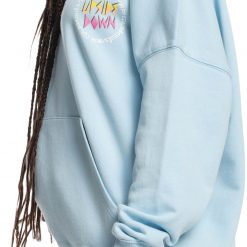 Quiksilver X Stranger Things Women's Lenora Hoodie For Women Airy Blue -Quiksilver sale2022 unnamed file 595