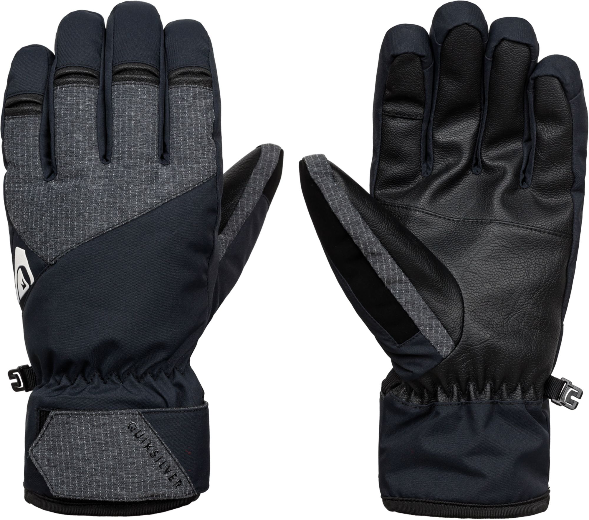 Quiksilver Men's Gates Snowboard/Ski Gloves For Men True Black 3 Quiksilver Men's Gates Snowboard/Ski Gloves For Men True Black